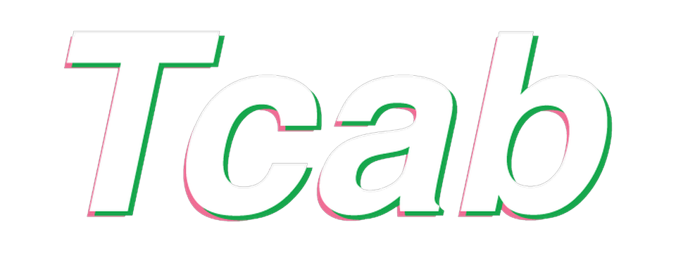 Tcab شعار للخلفيات الداكنة